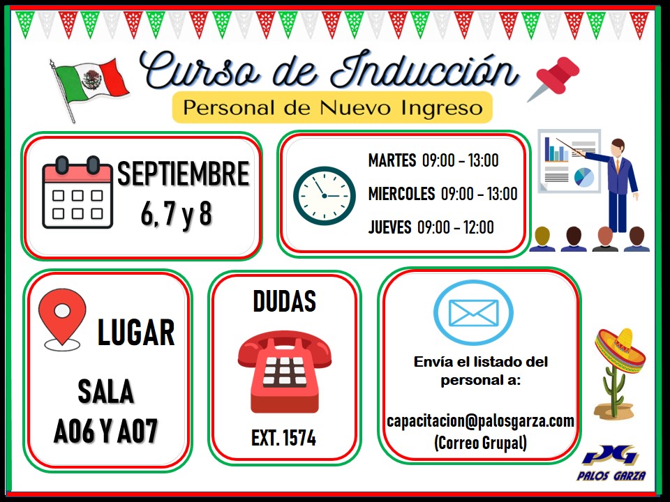 Curso de Inducción- Septiembre.